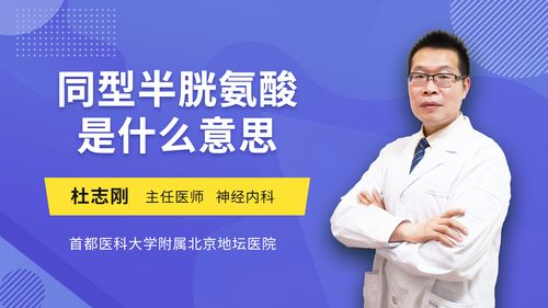 同型半胱氨酸高说明什么