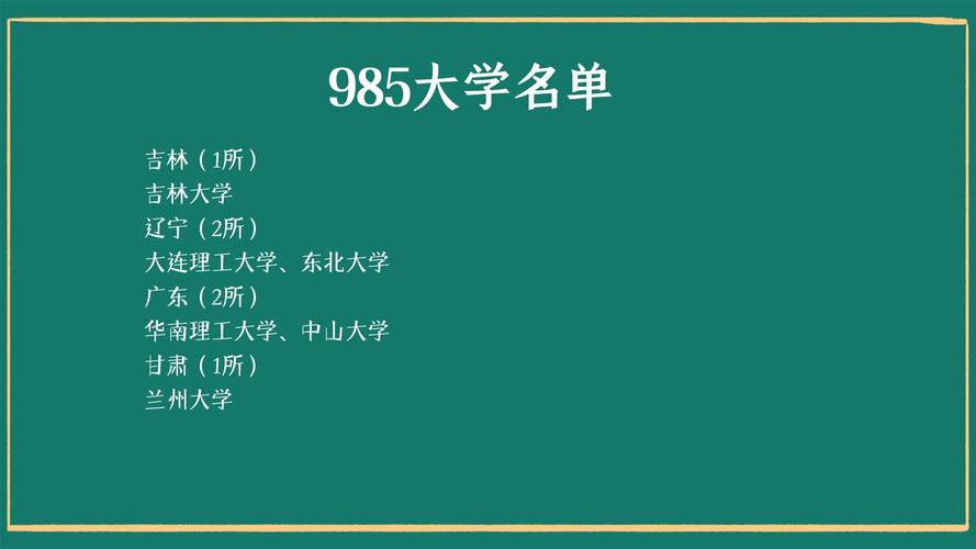 985大学是什么意思