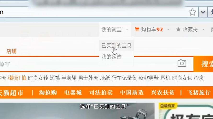 淘宝已买到的宝贝在哪里