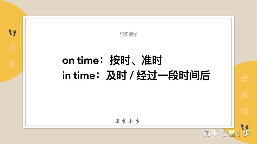 in on time是什么意思