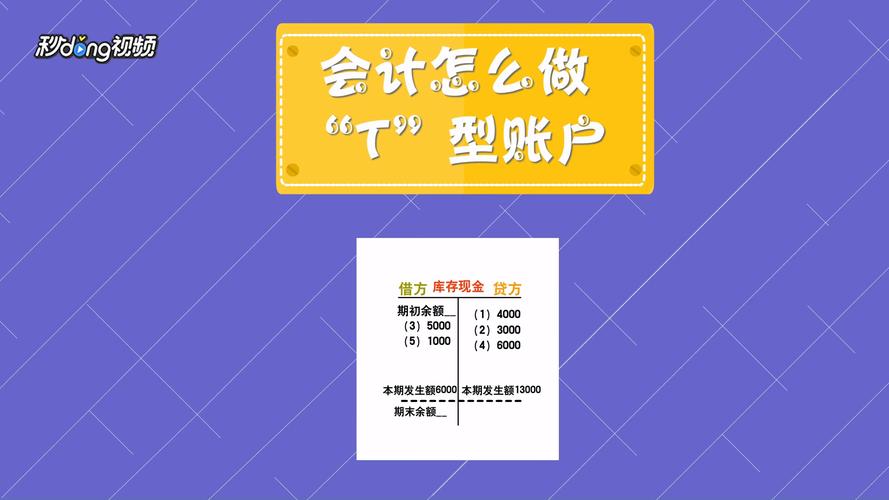 T形账户格式及表示什么