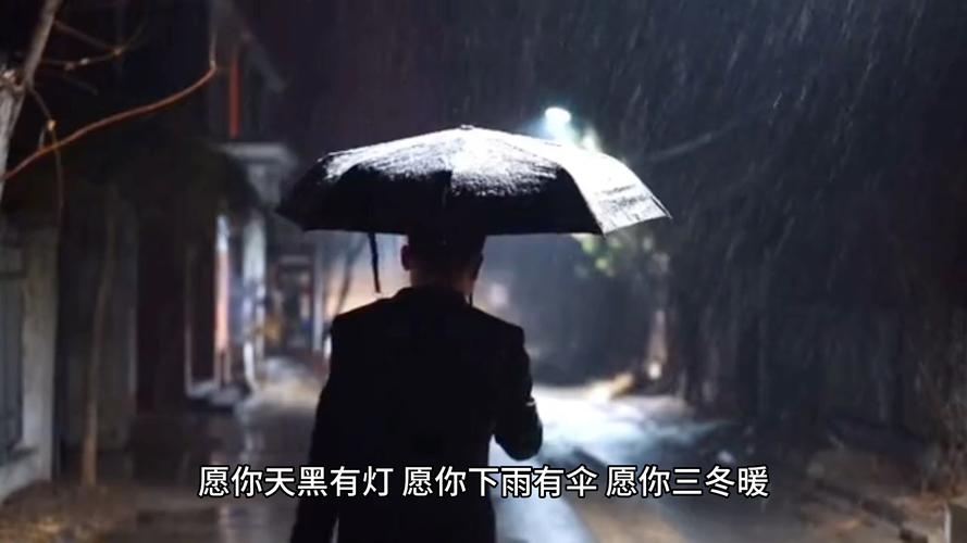 愿天黑有灯下雨有伞什么意思