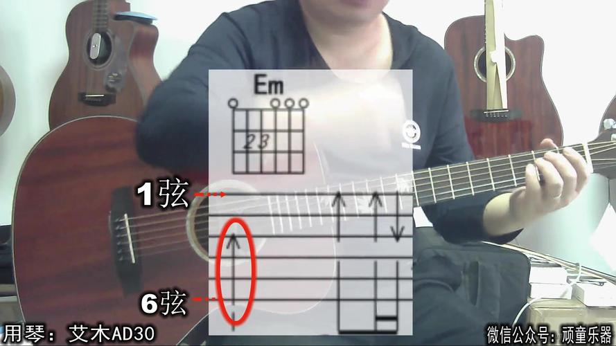 扫弦吉他谱怎么看