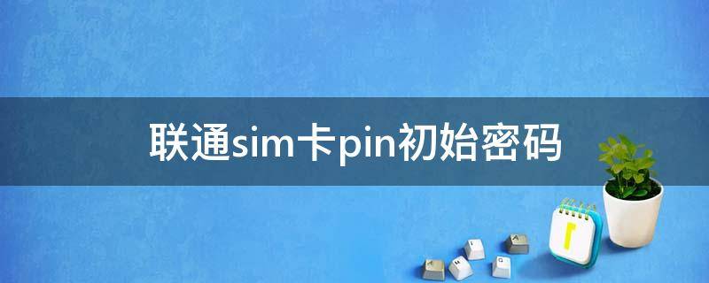 联通sim卡pin初始密码-墨子百科 联通sim卡pin初始密码
