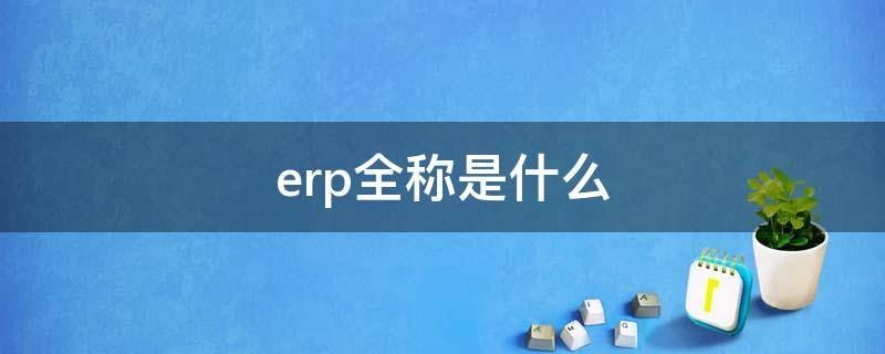 erp全称是什么