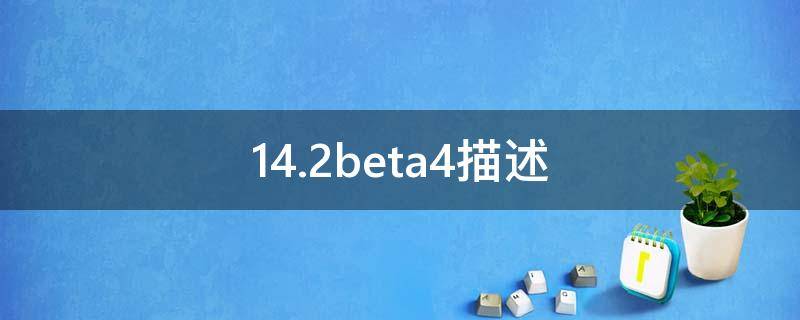 14.2beta4描述