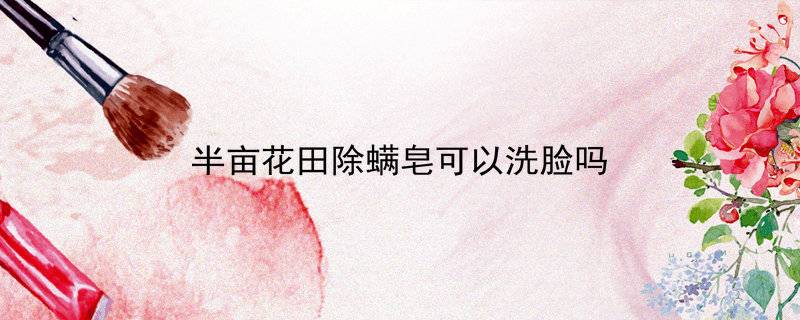 半亩花田除螨皂可以洗脸吗