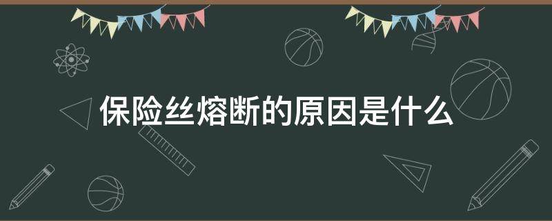 保险丝熔断的原因是什么