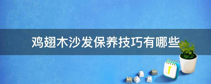 鸡翅木沙发保养技巧有哪些