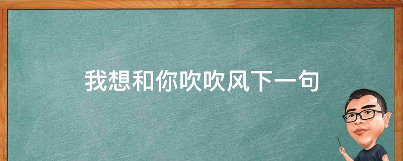 我想和你吹吹风下一句