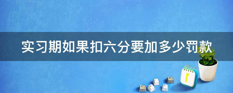 实习期如果扣六分要加多少罚款