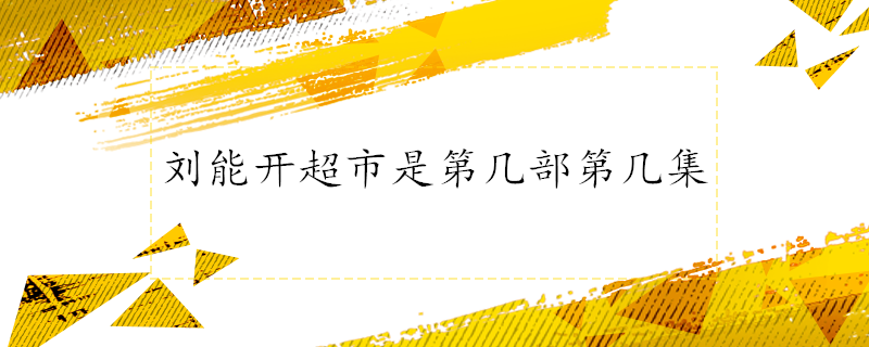 刘能开超市是第几部第几集