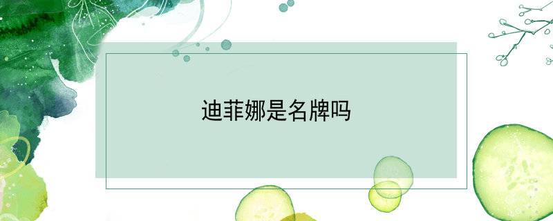 迪菲娜是名牌吗