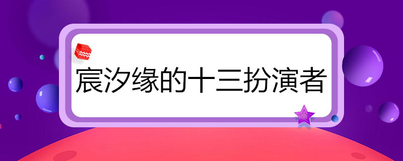 宸汐缘的十三扮演者