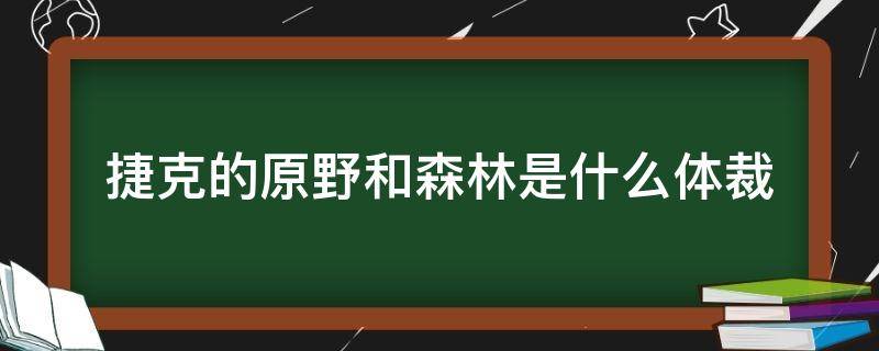 捷克的原野和森林是什么体裁