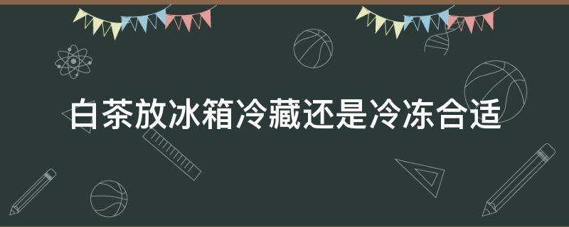 白茶放冰箱冷藏还是冷冻合适