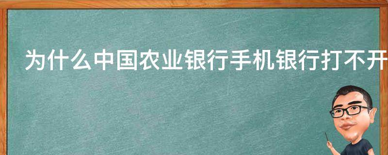 为什么中国农业银行手机银行打不开