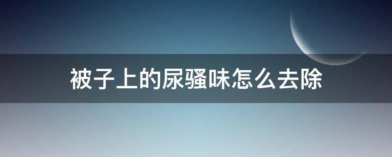 被子上的尿骚味怎么去除