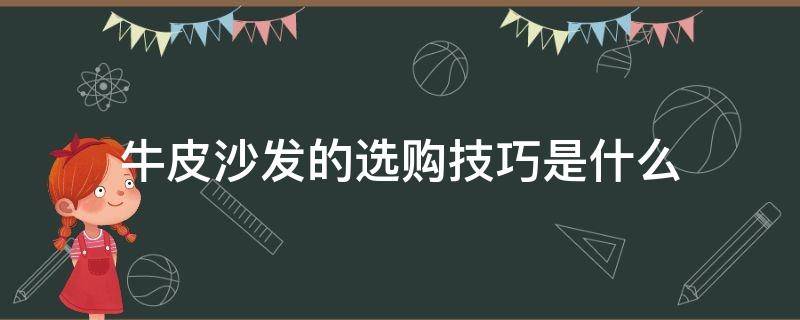 牛皮沙发的选购技巧是什么