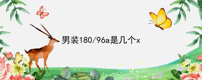 男装180/96a是几个x