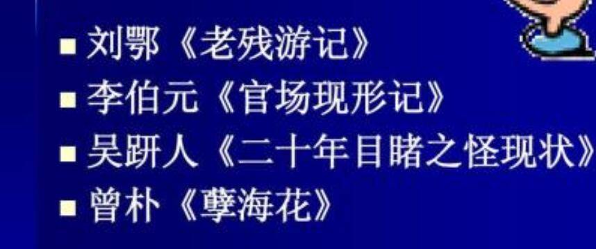 晚清四大谴责小说都是什么